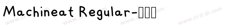 Machineat Regular字体转换